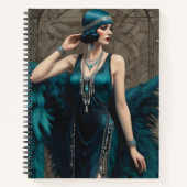 Flapper Nocturna Notizblock (Vorderseite)