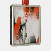 Flapper-Punkt Silbernes Ornament (Rechts)