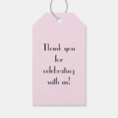 Flapper Silhouette Geschenkanhänger (Rückseite)