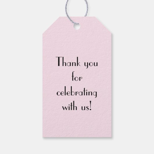 Flapper Silhouette Geschenkanhänger (Rückseite)