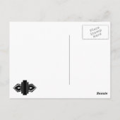 Flapper Silhouette Postkarte (Rückseite)