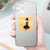Flapper-Tanz Vintage Aufkleber (Telefon)