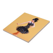 Flapper-Tanz Vintage Fliese (Seite)