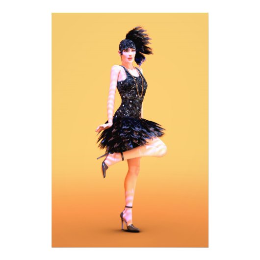 Flapper-Tanz Vintage Fotodruck (Vorne)