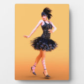 Flapper-Tanz Vintage Fotoplatte (Vorderseite)