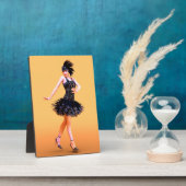 Flapper-Tanz Vintage Fotoplatte (Seite)