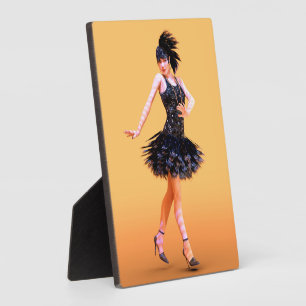Flapper-Tanz Vintage Fotoplatte