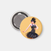 Flapper-Tanz Vintage Magnet (Vorderseite/Rückseite)