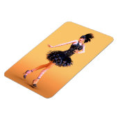 Flapper-Tanz Vintage Magnet (Linke Seite)