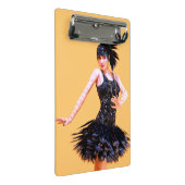 Flapper-Tanz Vintage Mini Klemmbrett (Schrägansicht)