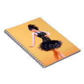 Flapper-Tanz Vintage Notizblock (Rechte Seite)
