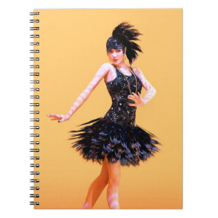 Flapper-Tanz Vintage Notizblock