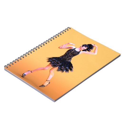 Flapper-Tanz Vintage Notizblock (Linke Seite)
