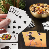 Flapper-Tanz Vintage Spielkarten (In Situ)