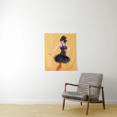 Flapper-Tanz Vintage Wandteppich (Beispiel)