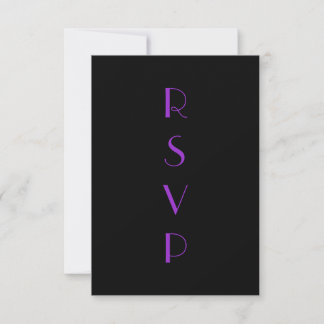 Flapper-UAWG in Lila RSVP Karte