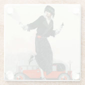 Flapper und Roadster Glasuntersetzer (Rückseite)