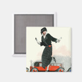 Flapper und Roadster Magnet (Vorderseite/Rückseite)