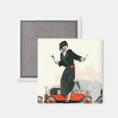 Flapper und Roadster Magnet (Vorderseite/Rückseite)
