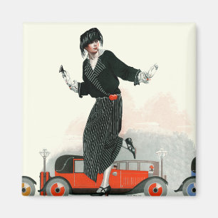 Flapper und Roadster Magnet