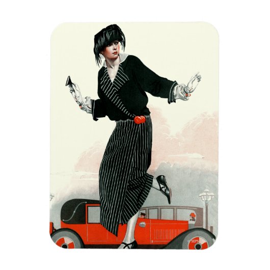 Flapper und Roadster Magnet (Vertikal)
