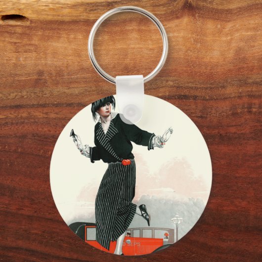 Flapper und Roadster Schlüsselanhänger (Vorderseite)