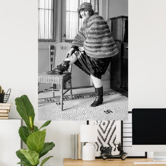 FLAPPER-VERBOTSBOOT-FLASK 1922 POSTER (Heimbüro)