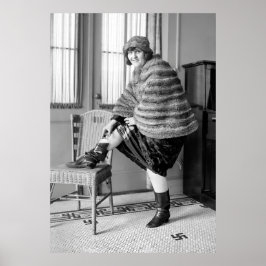 FLAPPER-VERBOTSBOOT-FLASK 1922 POSTER