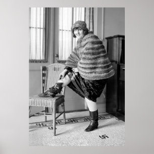 FLAPPER-VERBOTSBOOT-FLASK 1922 POSTER