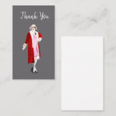 Flapper Vintage Fashion Dame rauscht zwanzig Mitteilungskarte (Vorne/Hinten)