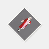 Flapper Vintage Fashion Dame rauscht zwanzig Serviette (Ecke)