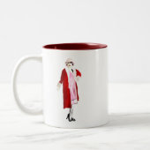 Flapper Vintage Fashion Dame rauscht zwanzig Zweifarbige Tasse (Links)