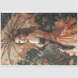 Flapper Vintage Lady Roaring 20's Decoupage Seidenpapier