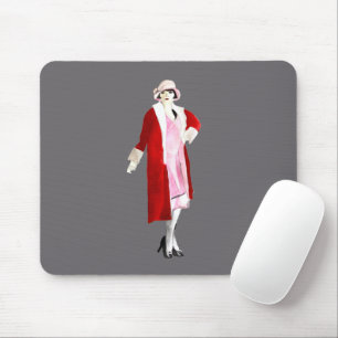 Flapper Vintage Mode Dame Brüllende Zwanziger Mousepad