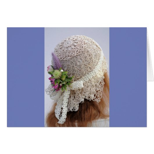 Flapper Wedding Hat aus den 1920er Jahren (Vorderseite (Horizontal))