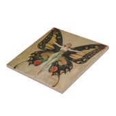 FlapperButterfly Flying Illustration Classic Fliese (Seite)