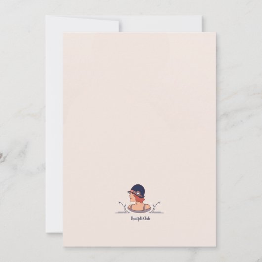 Flappers-Party Einladung (Rückseite)