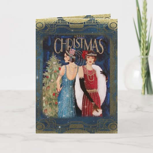 Flappers Vintage Weihnachten (Vorderseite)