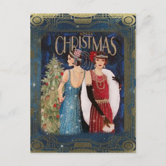 Flappers Vintage Weihnachten (Vorderseite)