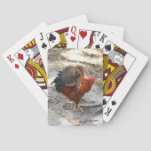 Flapping Rooster Playing Cards Spielkarten (Rückseite)