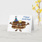 "Flappy Birthday!" Pancake Karte (Gelbe Blume)