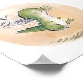 Flappy Cuthbert Print Poster (Ecke)