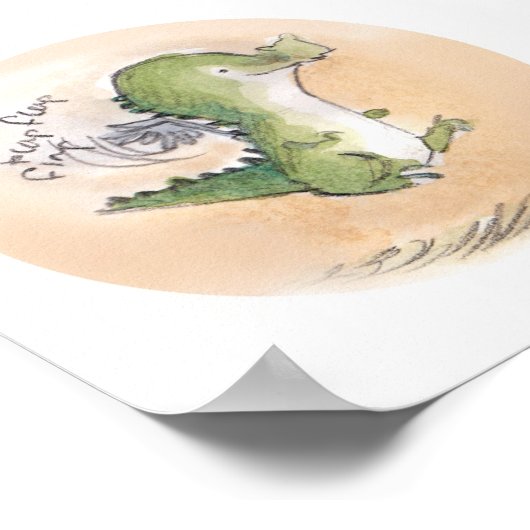 Flappy Cuthbert Print Poster (Ecke)