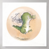 Flappy Cuthbert Print Poster (Vorne)