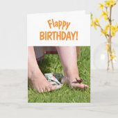 Flappy Happy Birthday Butterfly Card Karte (Gelbe Blume)