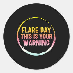 Flare Day Complex Regional Pain Syndrome Awareness Runder Aufkleber