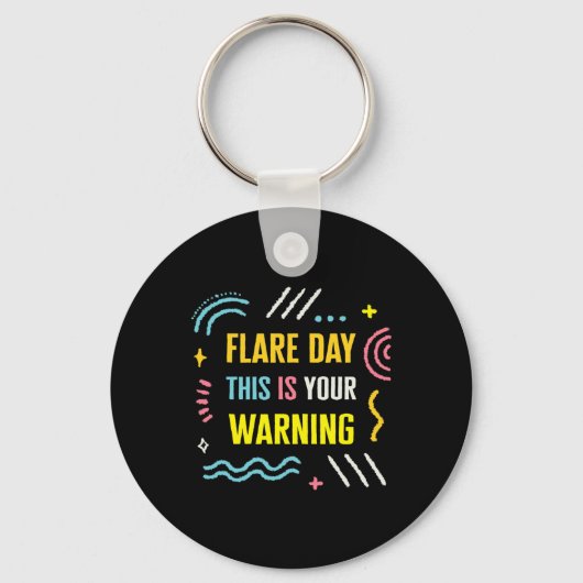 Flare Day Complex Regional Pain Syndrome Awareness Schlüsselanhänger (Vorderseite)
