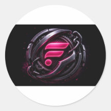 Flare Magenta Vault Siegel Aufkleber