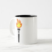 Flare oder Fackel Zweifarbige Tasse (Vorderseite Links)