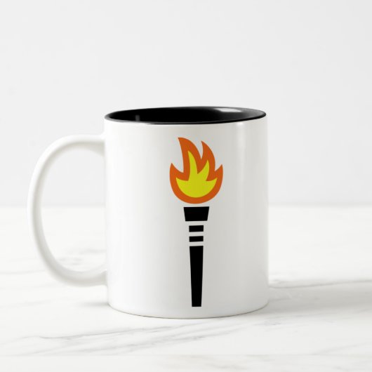 Flare oder Fackel Zweifarbige Tasse (Links)